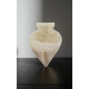 vintage 1960's hand cut marble spade shaped ashtray